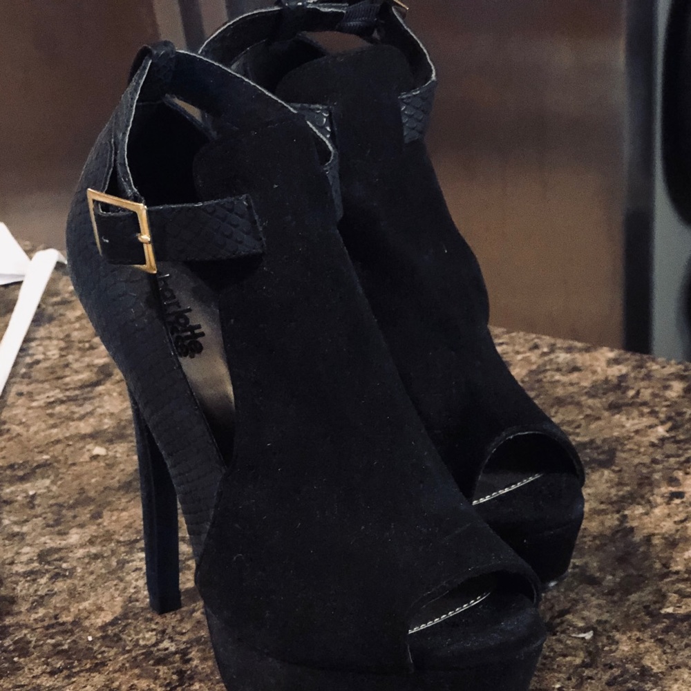 Charlotte Russe- New open toe High Heels- 6 1/2 - Picture 2 of 2